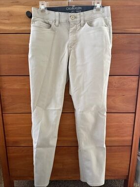 Men's Calvin Klein Skinny Jeans in Light Khaki 29x30